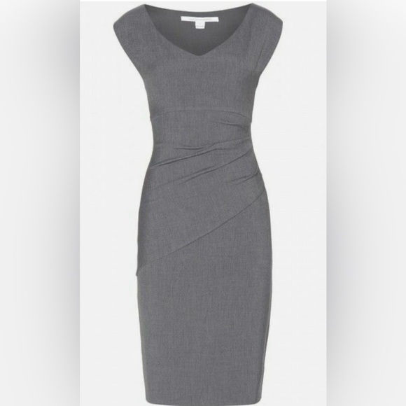 Diane Von Furstenberg Dresses & Skirts - Diane Von Furstenberg NWT Bevin dress, size 6, colour is Night Fall (dark grey)